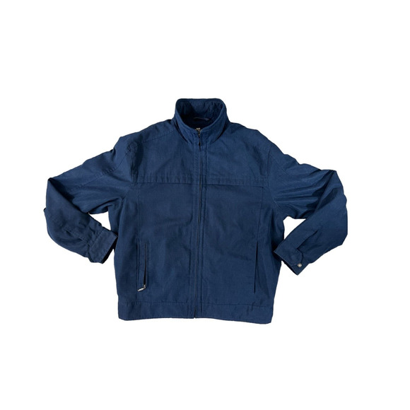 Dockers Stain Defender Men's Lined Soft Jacket Blue Size Medium - Picture 1 of 9